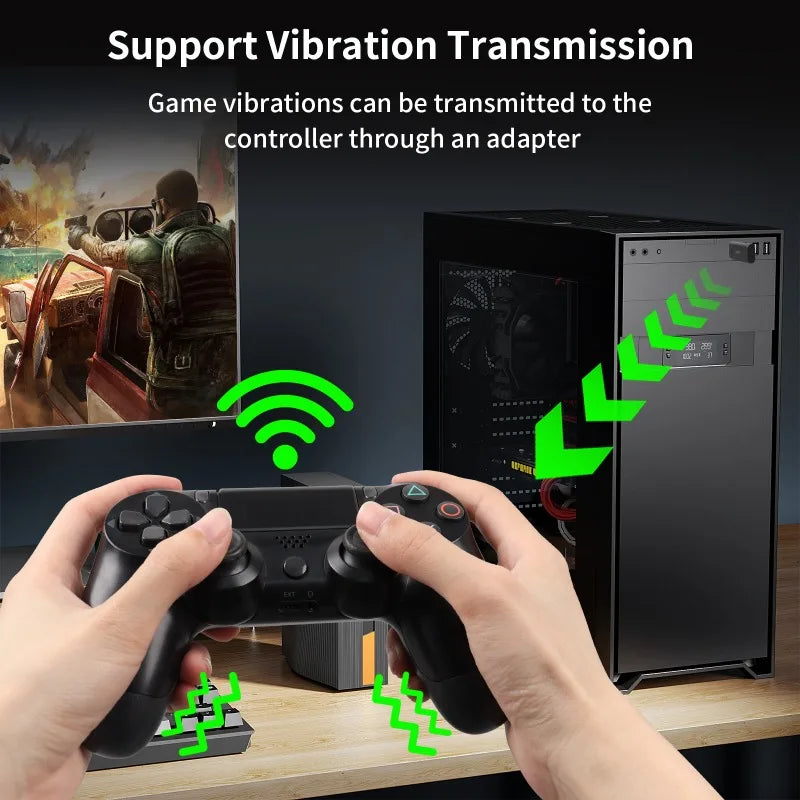 Wireless BT 5.3 Bluetooth-compatible Adapter USB Transmitter Receiver for Nintend Switch PS4 PS5 PC Audio Adapter Converter