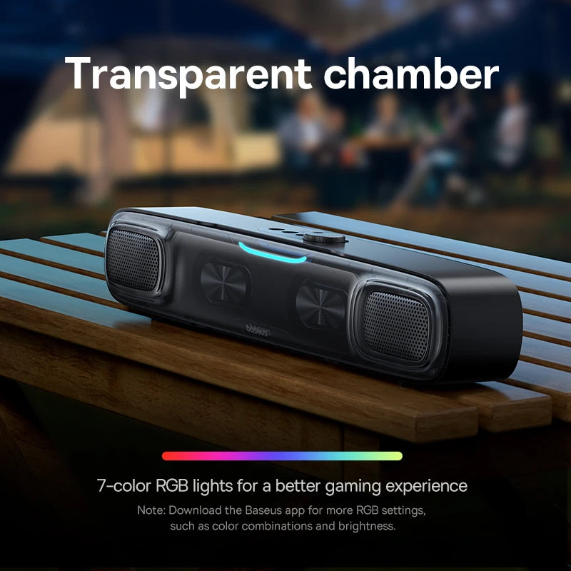Baseus DS10 Portable Soundbar Speaker Bluetooth 5.3 4-Unit Driver Audio 3D Soundscape Surround