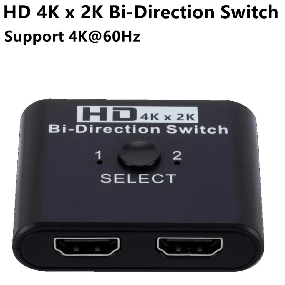 HDMI Switch Splitter 8K 60Hz 4K120Hz Bi-Direction 1 in 2/2 in 1 HDMI