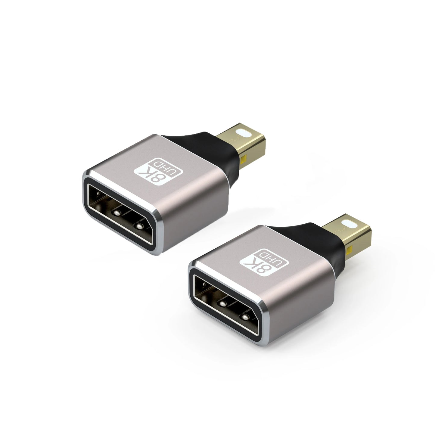Mini DisplayPort to DisplayPort Adapter 8K60Hz DP2.1 Female to MiniDP Male Bi-Directional
