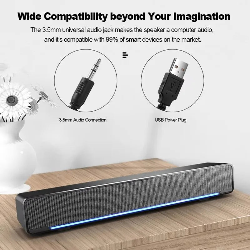 Esports Bluetooth Speakers Dsp Bass Mini Desktop Computer Sound Bar For Laptop TV