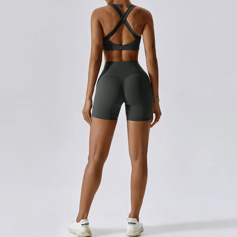 Set 2PCS Sports Suit Women Gym