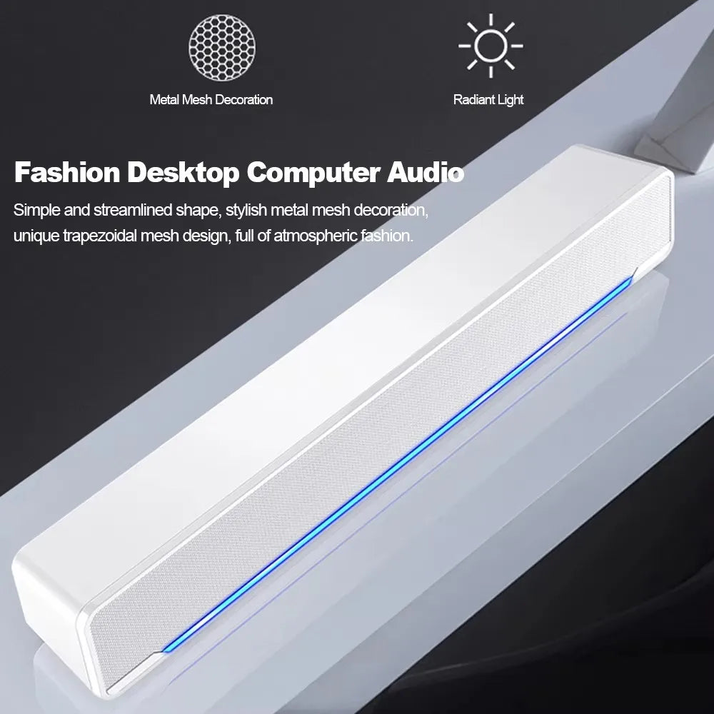 Esports Bluetooth Speakers Dsp Bass Mini Desktop Computer Sound Bar For Laptop TV