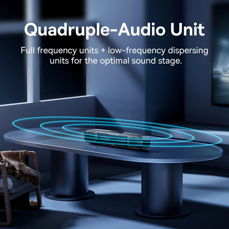 Baseus DS10 Portable Soundbar Speaker Bluetooth 5.3 4-Unit Driver Audio 3D Soundscape Surround