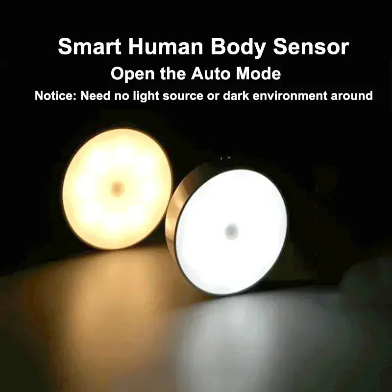 Smart Human Body Sensor  LED Night Lamp Emergency Automatic
