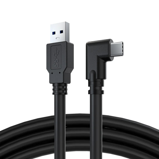 CBUS 16Ft Link Cable for Meta Quest 3, Oculus Quest 2 - USB 3.2 Gen 1 USB-C to USB-A Right Angle Type-C to Type-A