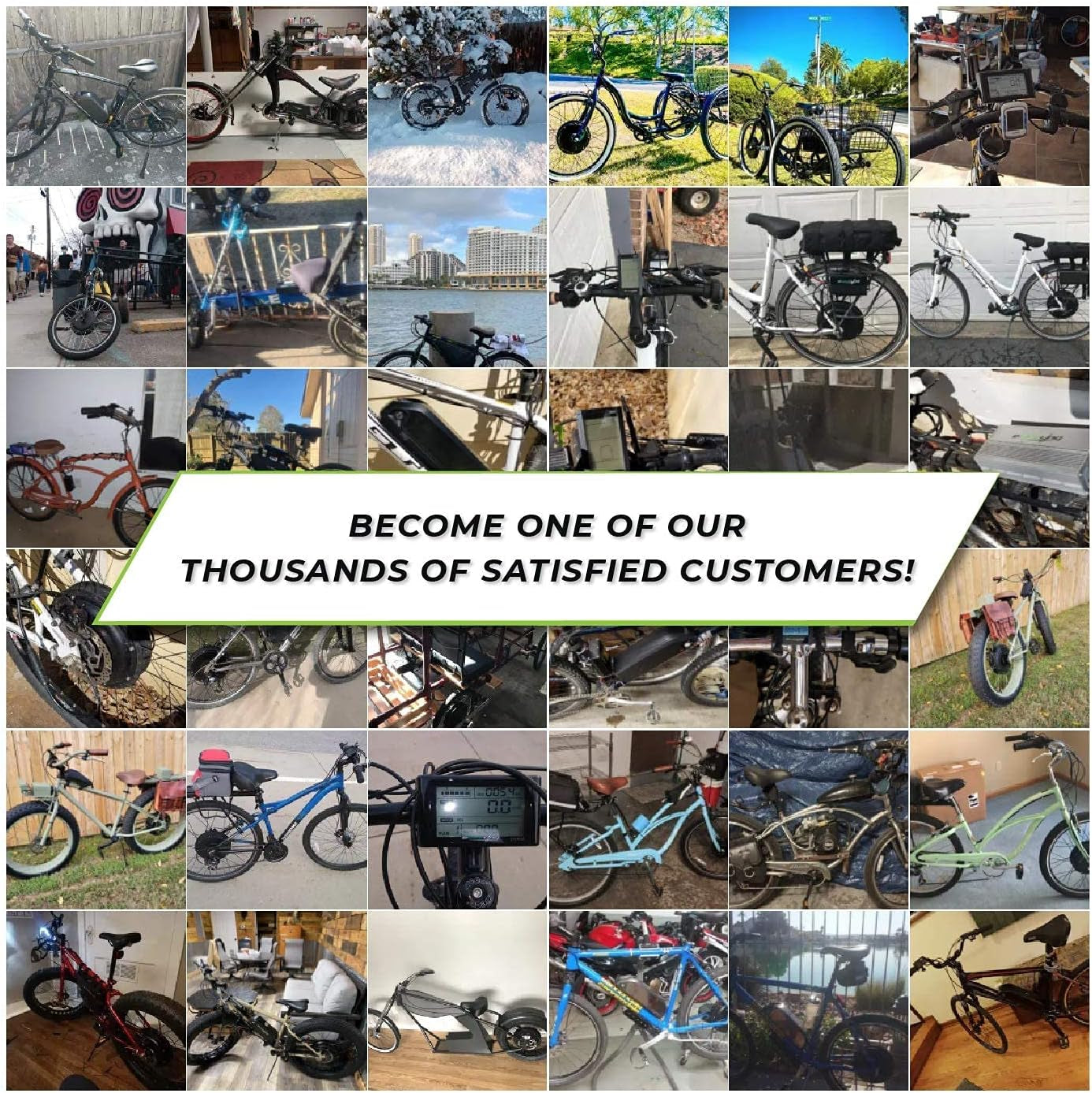Ebike Conversion Kit 48V 1500W 1200W Front or Rear 26" Fat Electric Bike Conversion Kit, Add on Electric Bike Kit, Durable Waterproof Design for High Performance, Easy Install