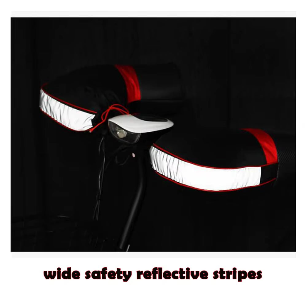 Motorcycle Gloves Waterproof Windproof Winter Warm Gloves Motor Scooter Electric Vehicles Reflective Motocross Handlebar Gloves