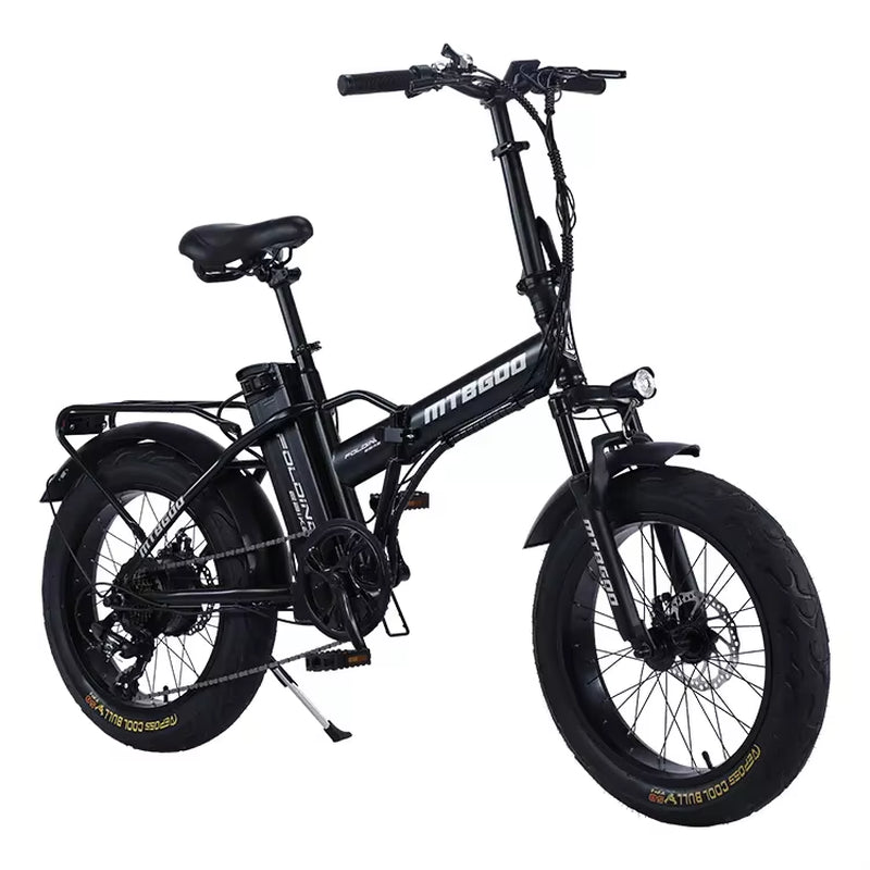 Long Range Dual Battery 20" Fat Tire Adult Mountain Electric Folding Bicycle Bike with 350W 500W 1000W Motor Folding E Bike 500W