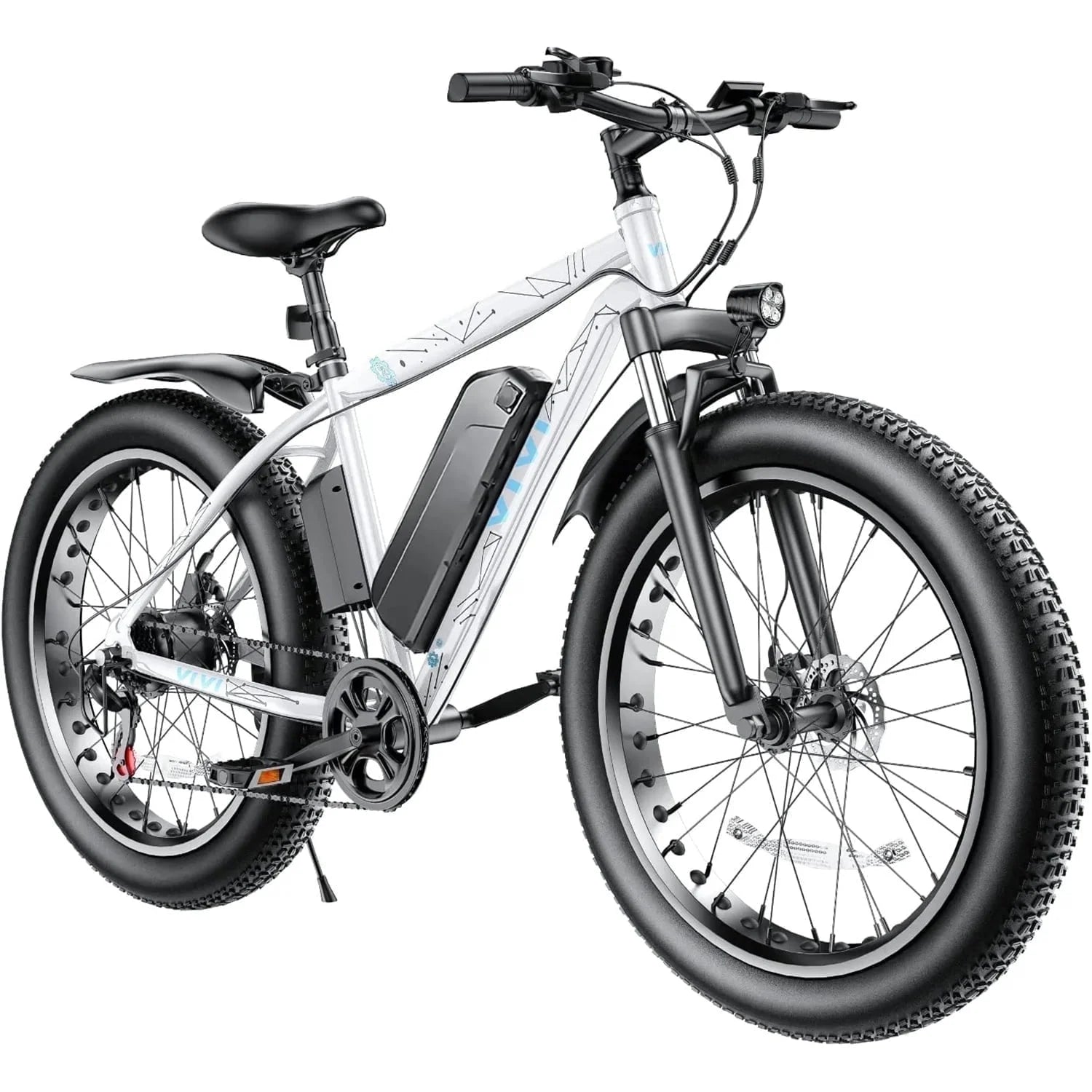 Electric Bike 26" X 4.0 Fat Tire Electric Bike 500W All Terrain Electric Bike Long Range Electric Mountain Bike with 48V 13Ah Removable Battery, UL2849 Certified