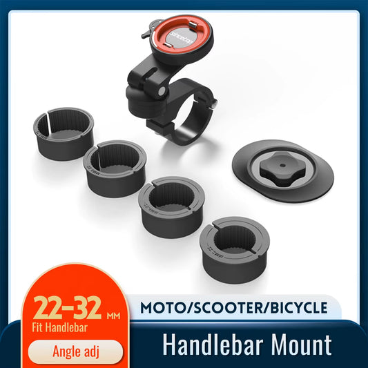 Bike Phone Holder for Motorcycle / Mountain Road / Bicycle / MTB / Scooter / Electric,Quick Lock  Handlebar Mount