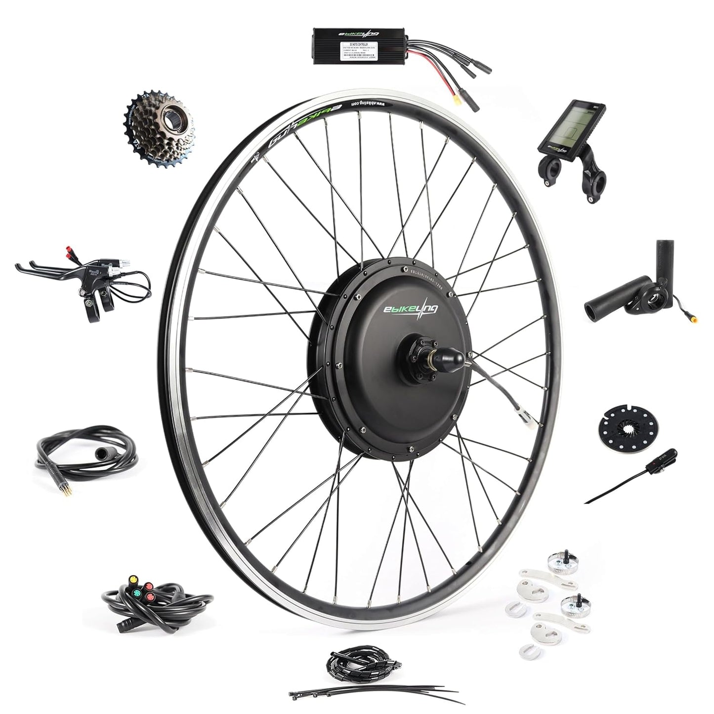 48V 700C Rear 1200 Watt Ebike Conversion Kit, Electric Bike Conversion Kit with Waterproof Components, Add on Electric Bike Kit for Effortless Cycling, High Performance, Durable and Reliable