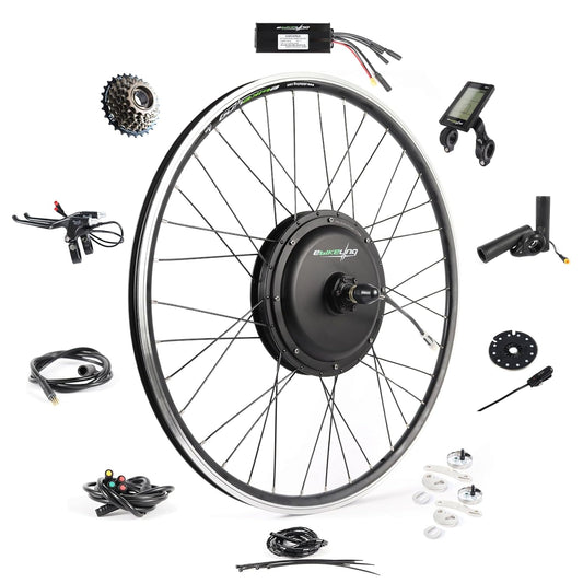 48V 700C Rear 1200 Watt Ebike Conversion Kit, Electric Bike Conversion Kit with Waterproof Components, Add on Electric Bike Kit for Effortless Cycling, High Performance, Durable and Reliable