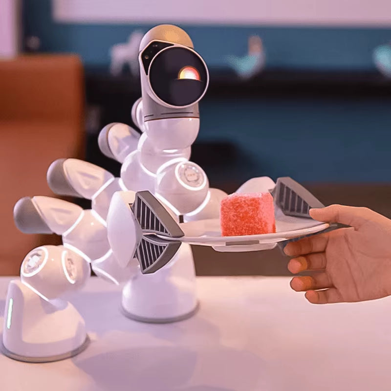 Clicbot Intelligent Robot Electronic AI Program Modular Pet Robot Desktop Puzzle Toy Splicing Accompany Christmas Child Gifts