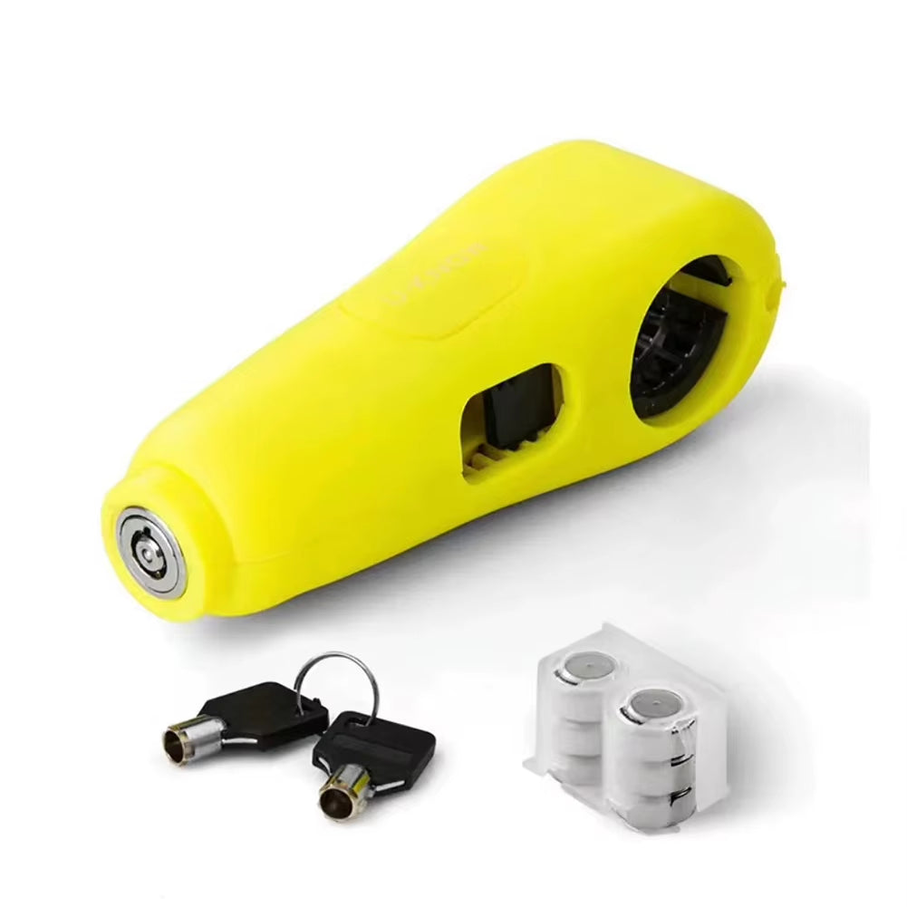 Sound Motorcycle Handlebar Lock Scooter Electric Vehicle Bicycle Safe Anti-Theft Accelerator Brake Padlock Motorcycle Accessorie