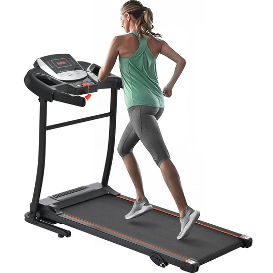 Folding Treadmill Can Hold 240Lbs Electric Treadmill 1.5HP Jogger with 3 Levels of Incline 12 Preset Programs