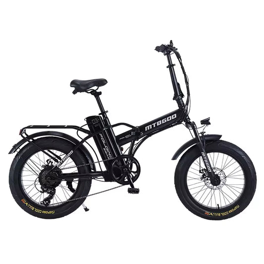 Long Range Dual Battery 20" Fat Tire Adult Mountain Electric Folding Bicycle Bike with 350W 500W 1000W Motor Folding E Bike 500W